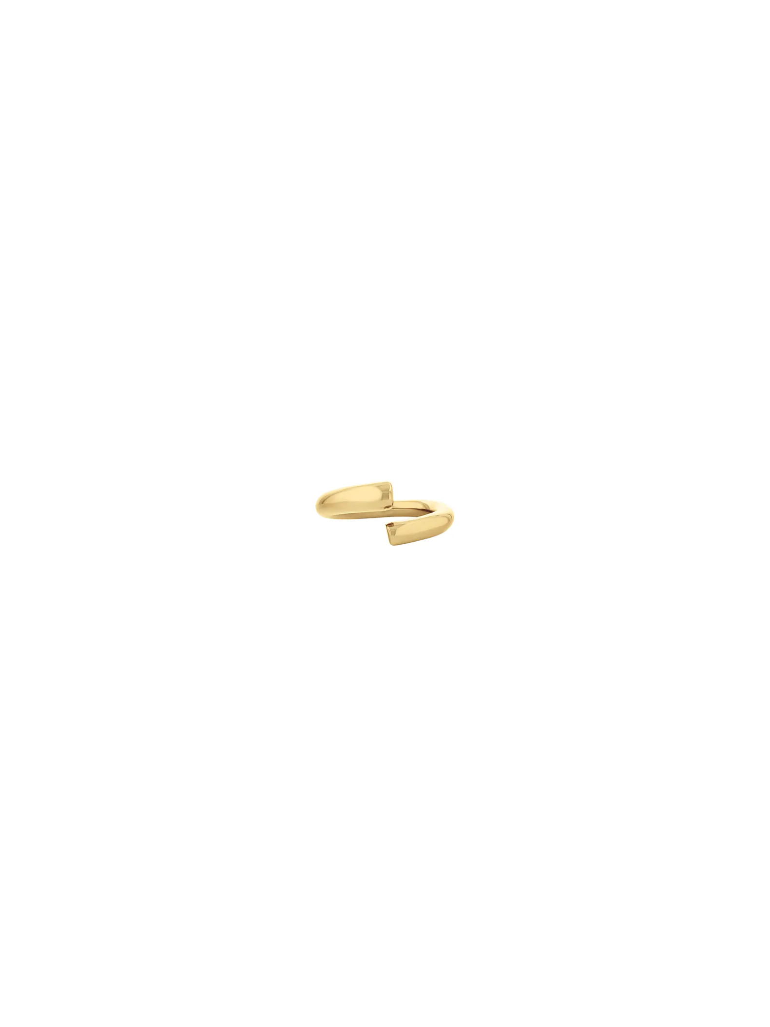 Spiraalring van verguld staal