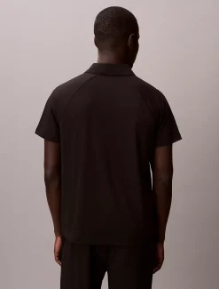 Sportief piqué poloshirt met rits