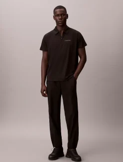 Sportief piqué poloshirt met rits