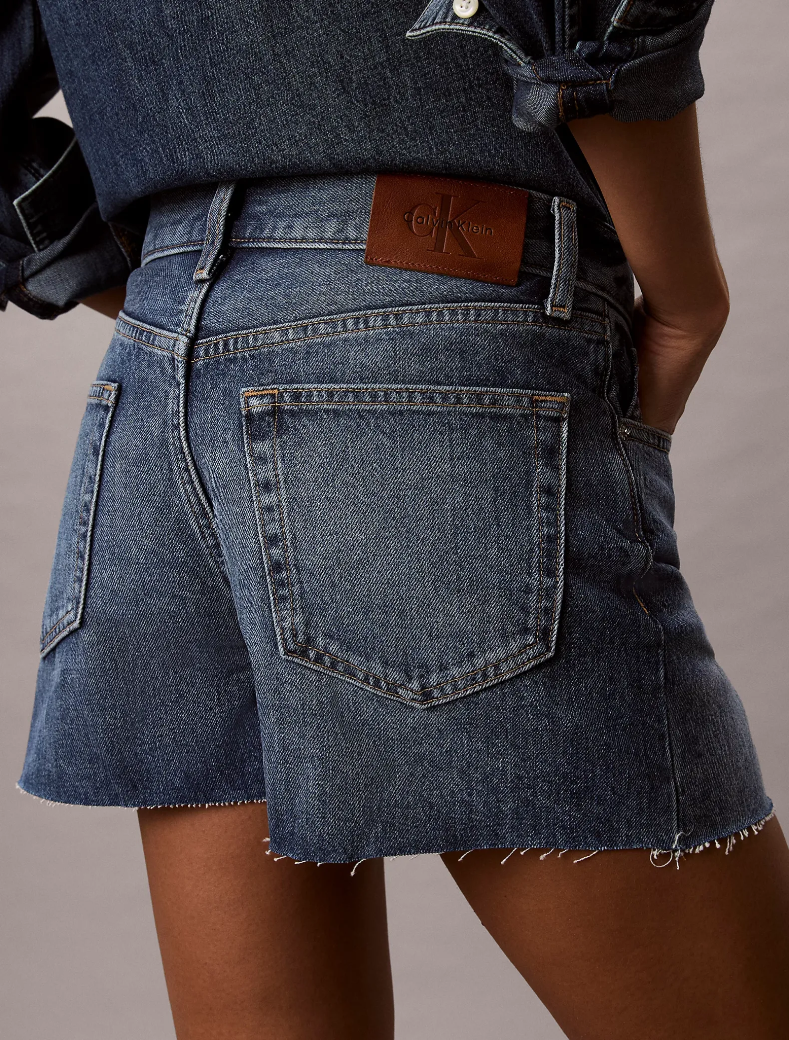 90's relaxte denim short