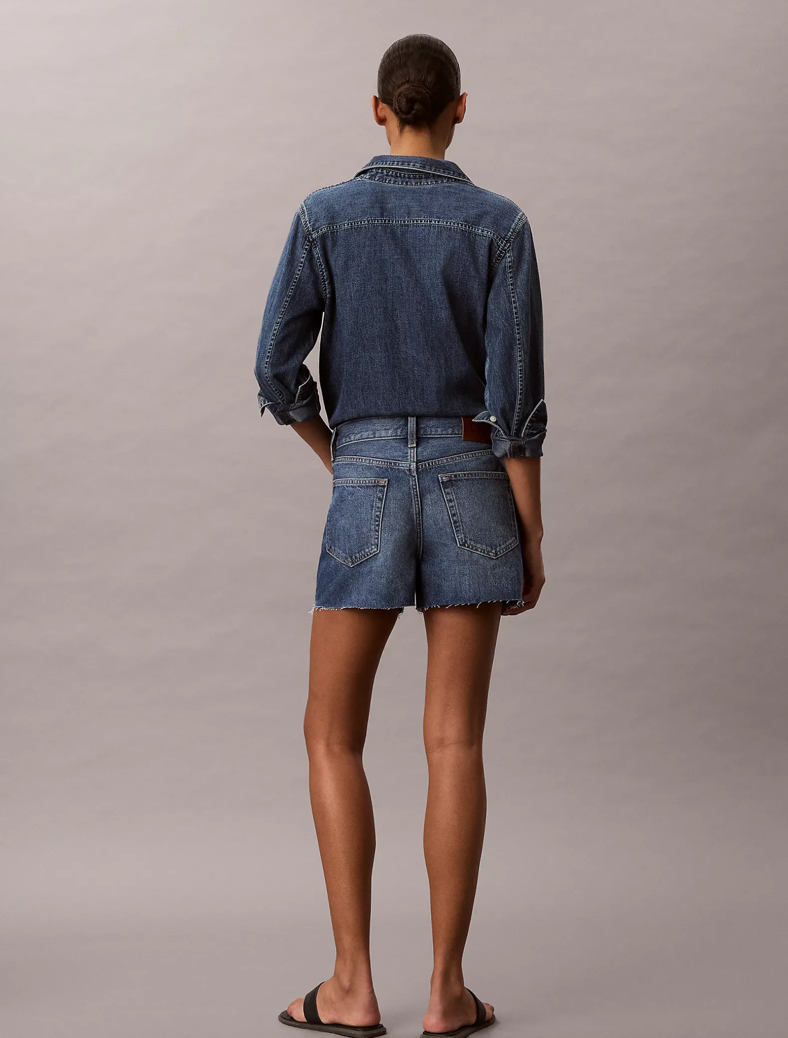 90's relaxte denim short