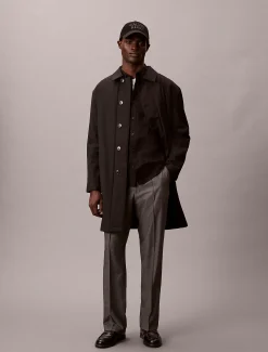 90's Straight broek van gemengde viscose