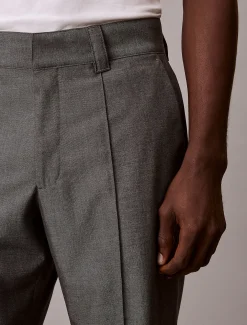 90's Straight broek van gemengde viscose