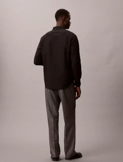 90's Straight broek van gemengde viscose