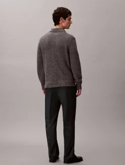90's Straight broek van gemengde viscose