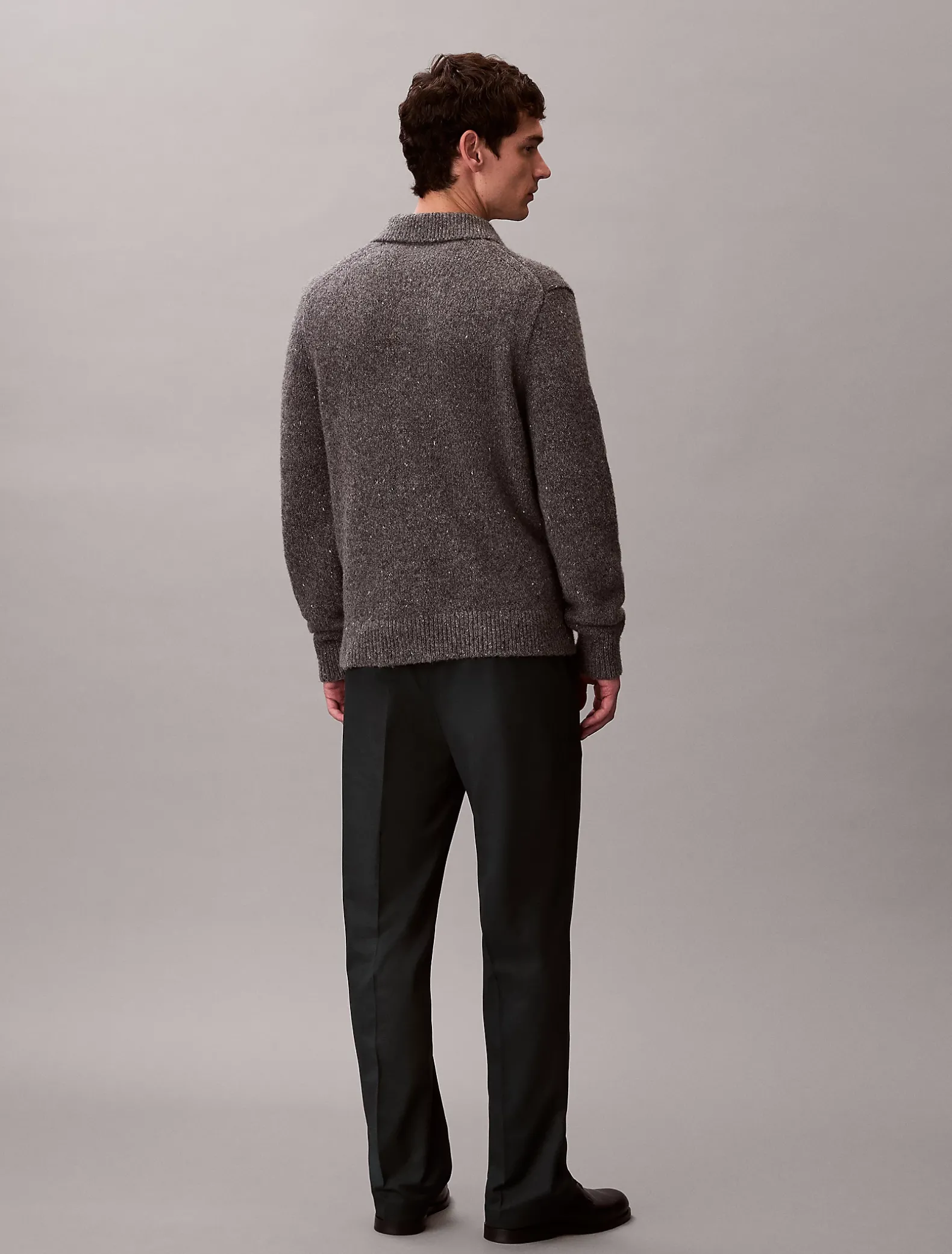 90's Straight broek van gemengde viscose