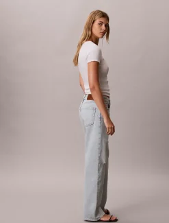 90s Straight Distressed Jeans