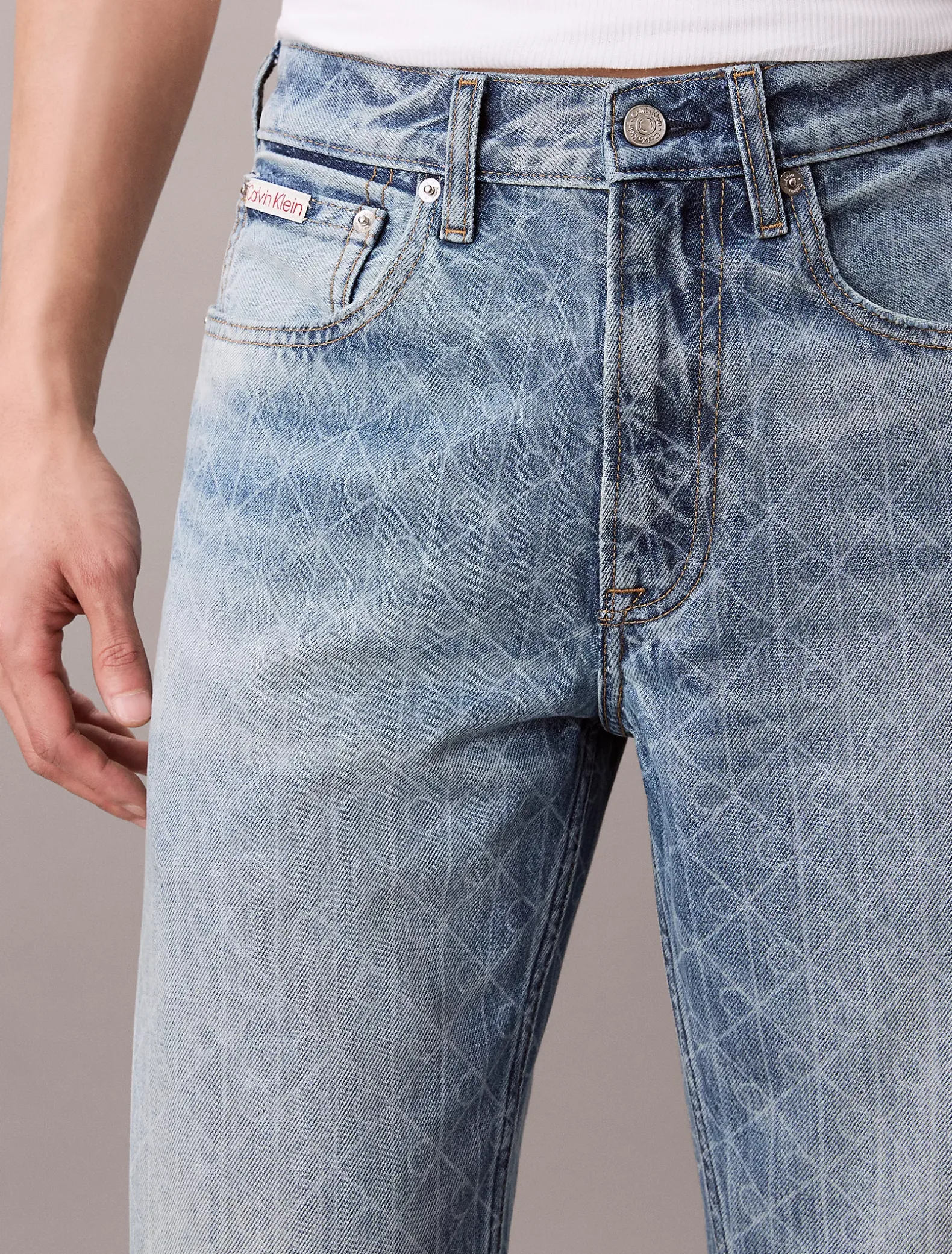 90s Straight Logo Jeans