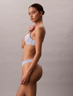 String met lage taille - Microfibre Stretch With Lace