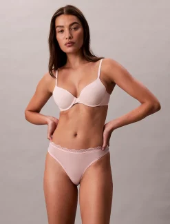 String met lage taille - Microfibre Stretch With Lace
