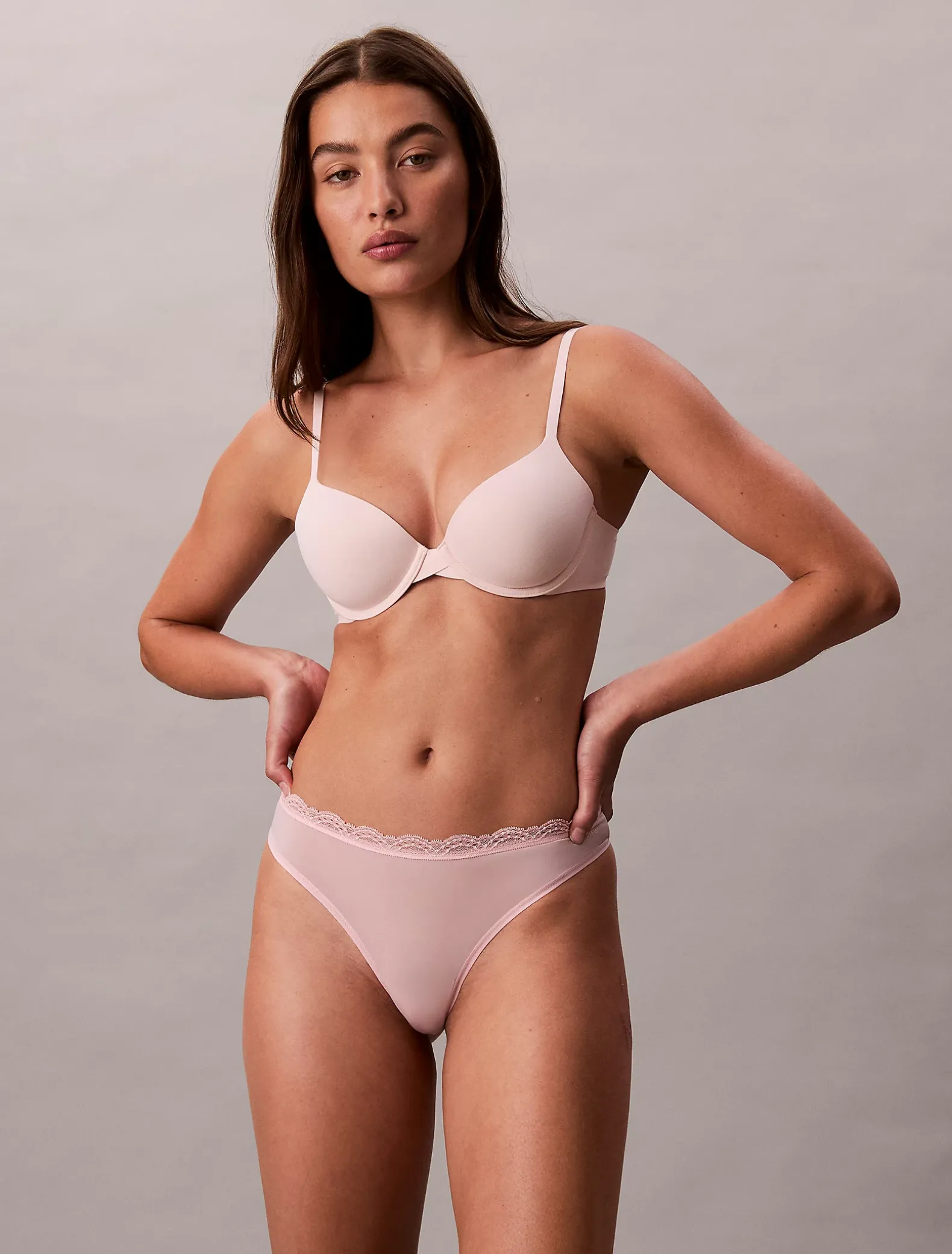 String met lage taille - Microfibre Stretch With Lace