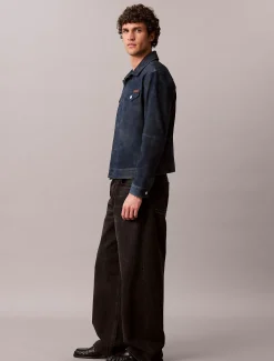 90's truckerjack van suèdeleer