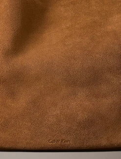 Suède gebogen tas