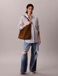 Suède gebogen tas