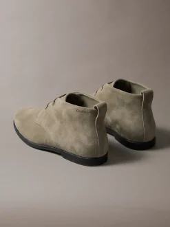 Suède hybride veterschoenen