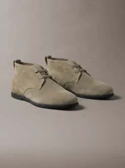 Suède hybride veterschoenen