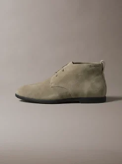 Suède hybride veterschoenen