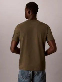 Suède-katoenen T-shirt met embleem