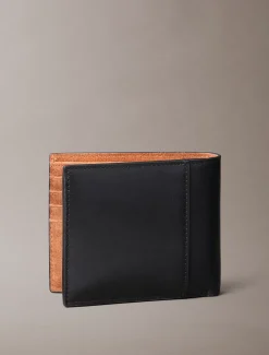 Suède monogram bifold portemonnee met muntvakje
