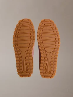 Suède organza hardloopsneakers