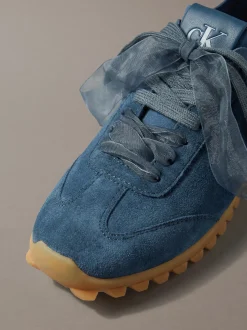 Suède organza hardloopsneakers