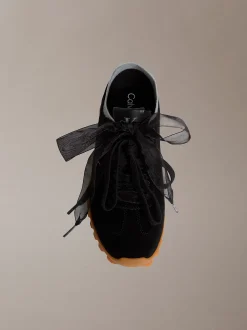 Suède organza hardloopsneakers