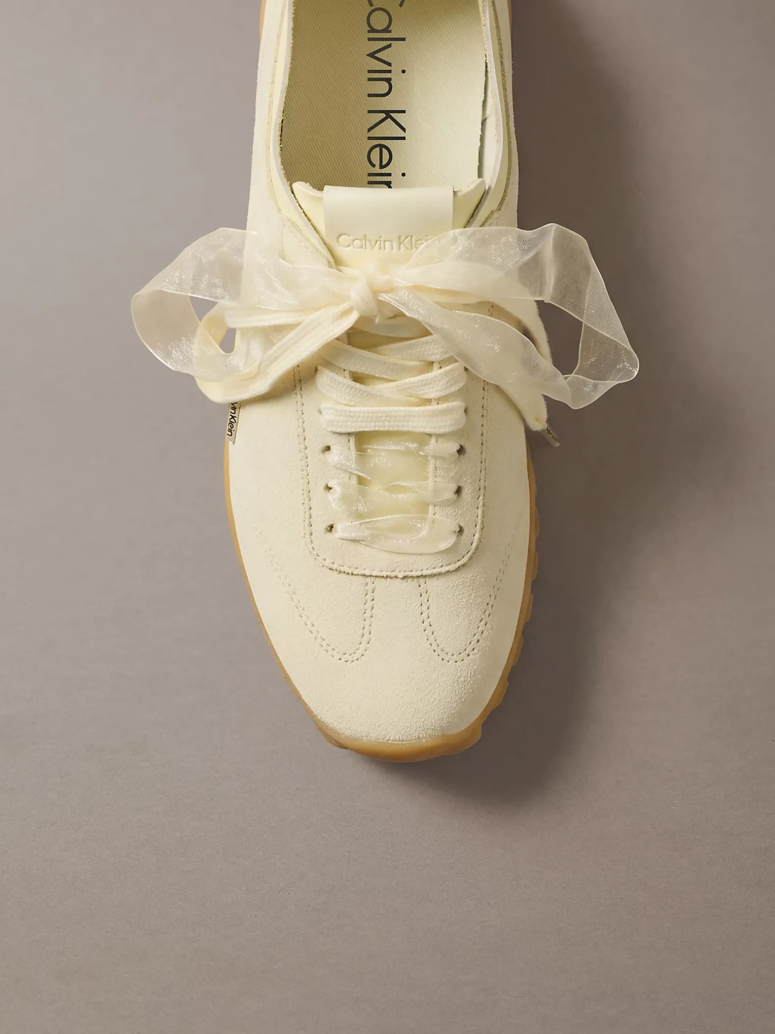 Suède organza hardloopsneakers