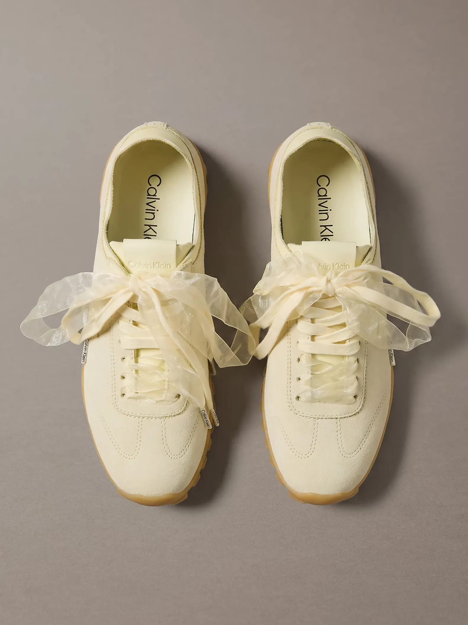 Suède organza hardloopsneakers