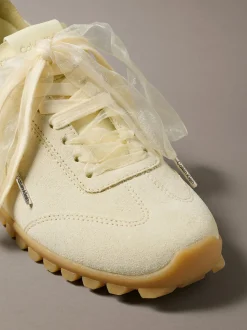 Suède organza hardloopsneakers