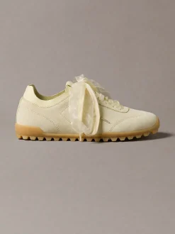 Suède organza hardloopsneakers