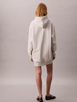 Sweatshirtjurk met capuchon en monogram