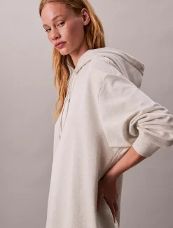 Sweatshirtjurk met capuchon en monogram