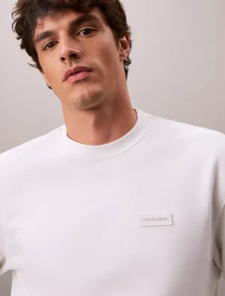Sweatshirt met embleem van badstofkatoen