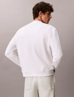Sweatshirt met embleem van badstofkatoen