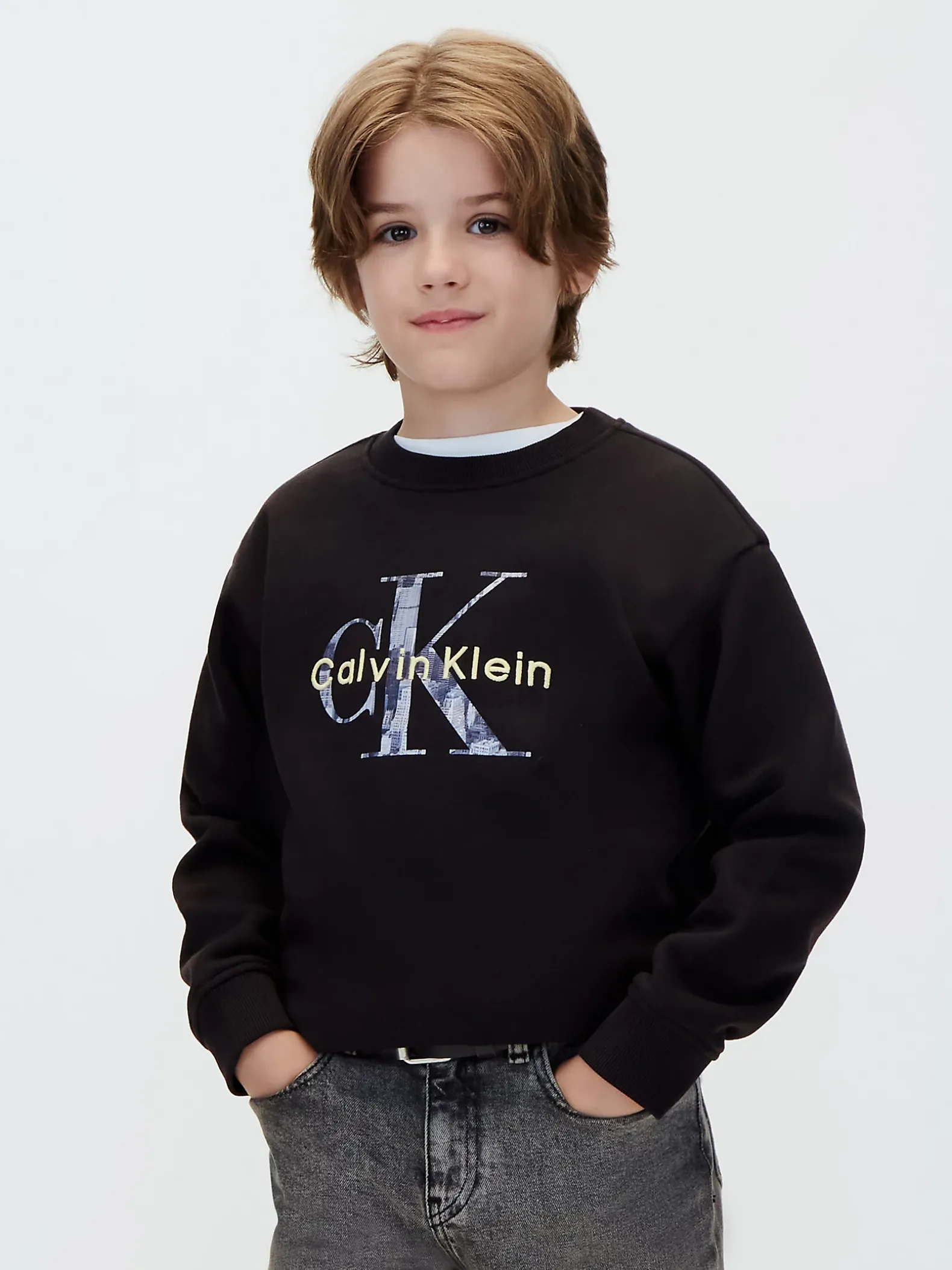 Sweatshirt met logo voor kinderen