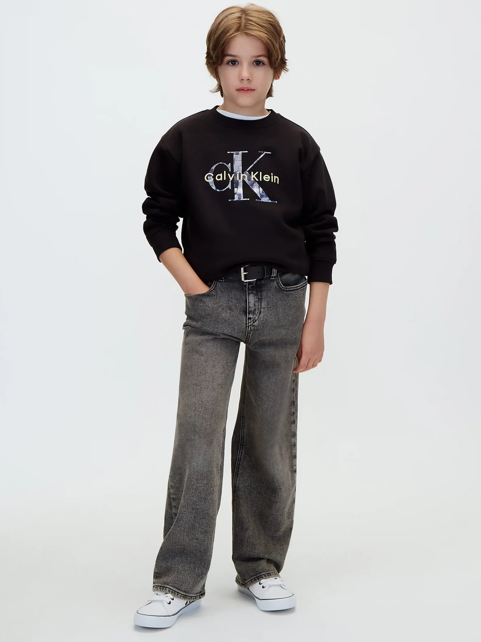 Sweatshirt met logo voor kinderen