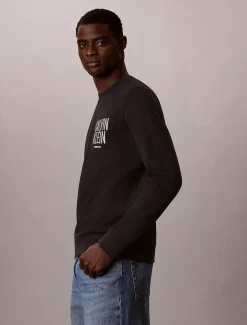 Sweatshirt van badstofkatoen met logo