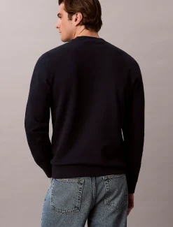 Sweatshirt van badstofkatoen met logo