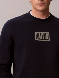 Sweatshirt van badstofkatoen met logo