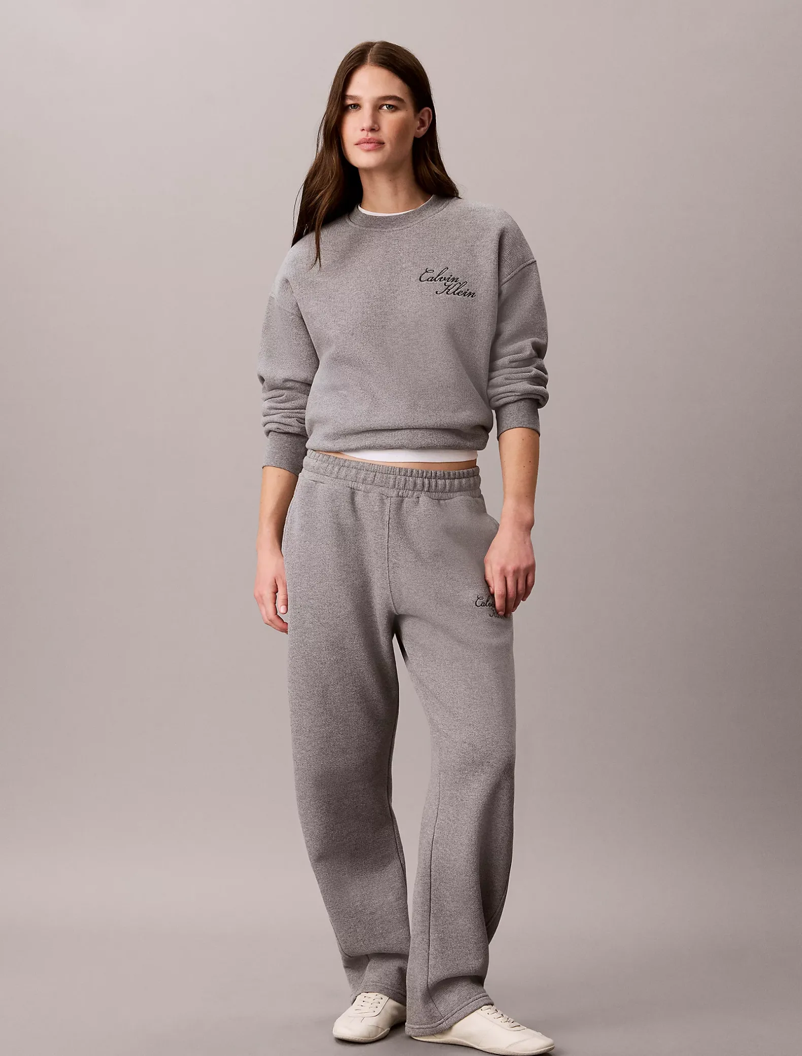 Sweatshirt van katoenfleece met bubbelzoom