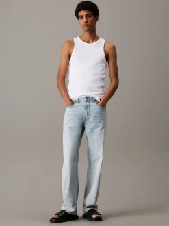 Tanktop van ribkatoen