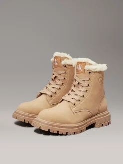 Teddy snowboots voor kinderen