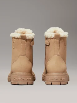 Teddy snowboots voor kinderen