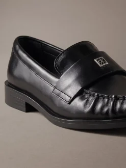 Theo - Leren geplooide mocassins