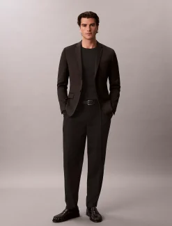 Toelopende broek van wolmix