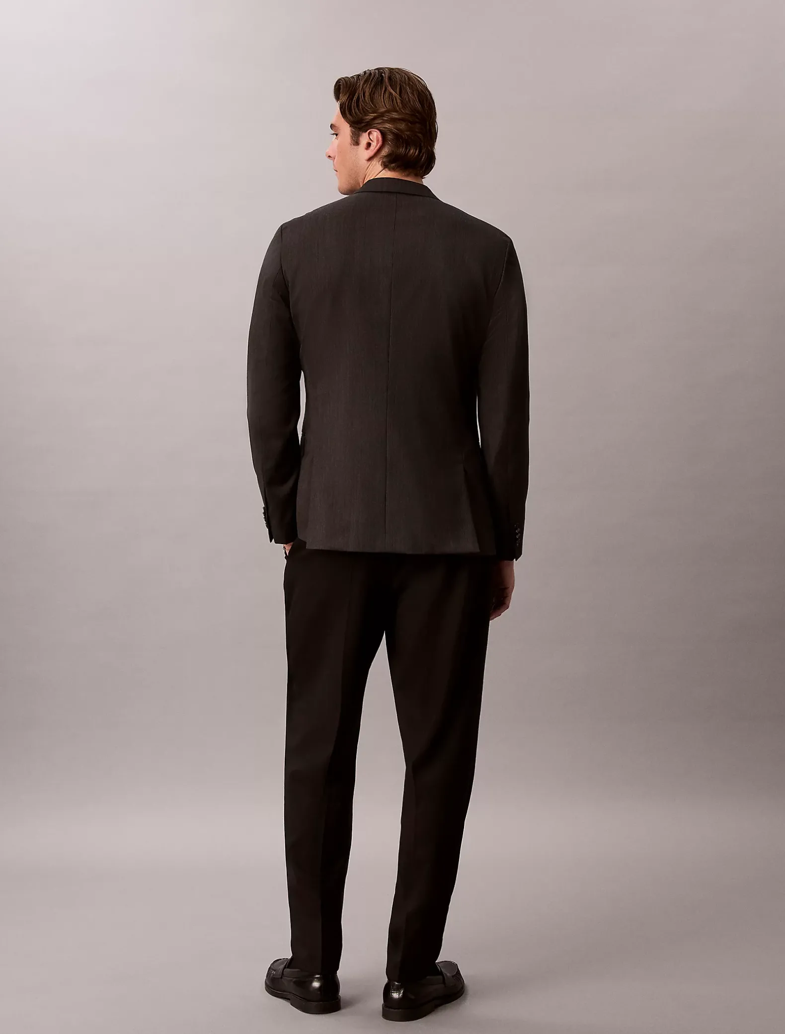 Toelopende broek van wolmix