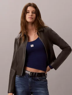 Top met lange mouwen van ribkatoen