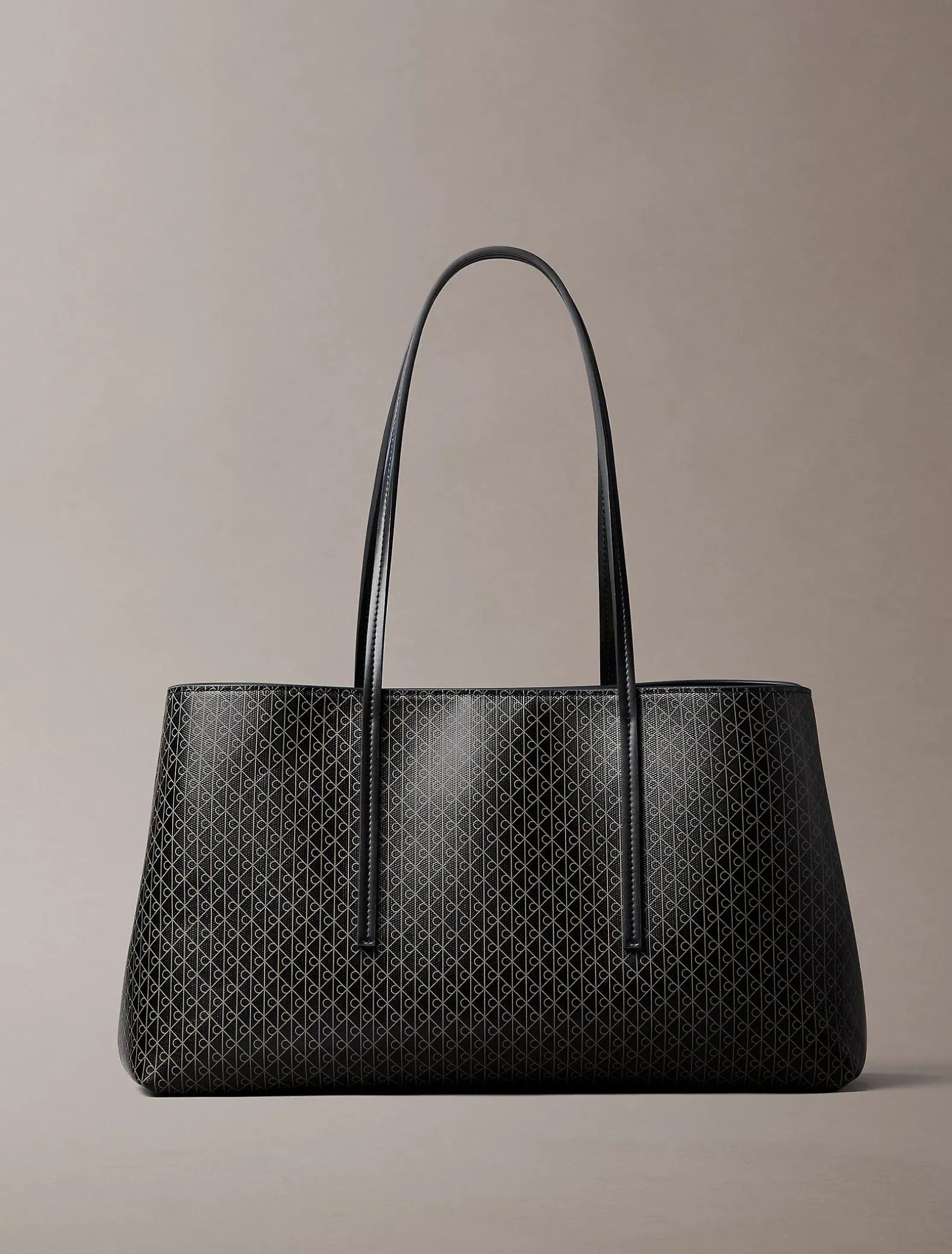 Tote bag met all-over embleemlogo