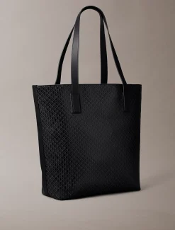 Tote bag met all-over embleemlogo