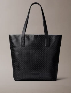 Tote bag met all-over embleemlogo